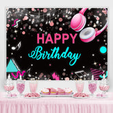 Musical Und Funkeln Abstrakt Glücklich Geburtstag Hintergrund